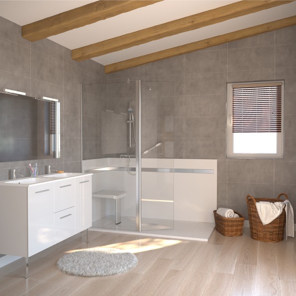 Remplacer sa baignoire par une douche senior à Laval